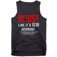 Resist like its 1938 Germany Reject Fascism Project 2025 Tank Top