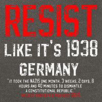 Resist like its 1938 Germany Reject Fascism Project 2025 Cotton Canvas Backpack