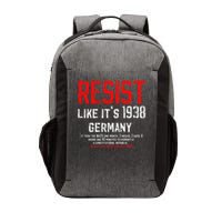 Resist like its 1938 Germany Reject Fascism Project 2025 Vector Backpack