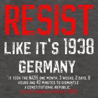 Resist like its 1938 Germany Reject Fascism Project 2025 Vector Backpack
