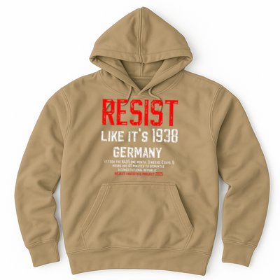 Resist like its 1938 Germany Reject Fascism Project 2025 Hoodie