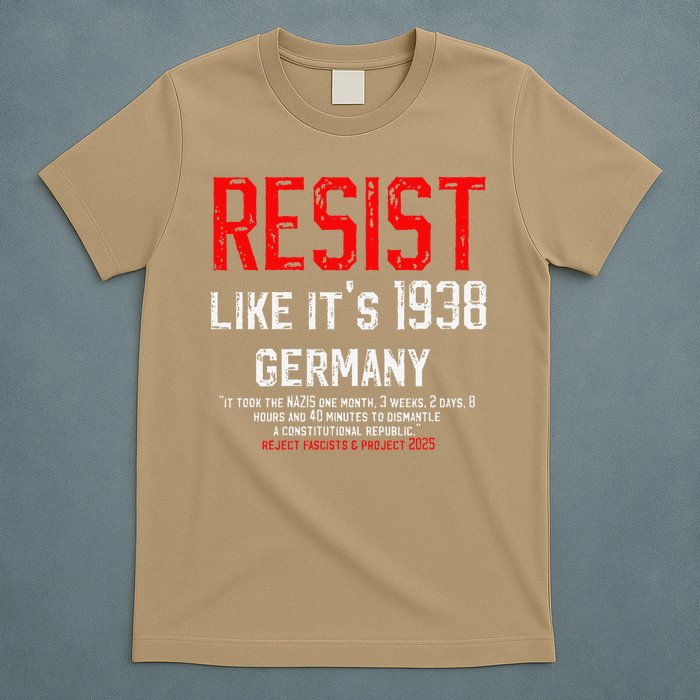 Resist like its 1938 Germany Reject Fascism Project 2025 T-Shirt