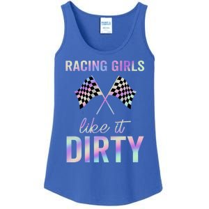 Racing Like It Dirty Dirt Track Auto Racing Motocross Gift Ladies Essential Tank