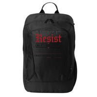 Resist like its 1938 Germany Reject Fascism Project 2025 City Backpack