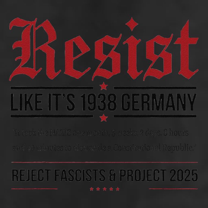 Resist like its 1938 Germany Reject Fascism Project 2025 11oz C Handle Ceramic Mug