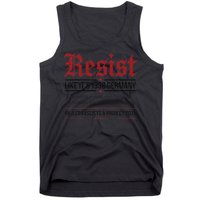 Resist like its 1938 Germany Reject Fascism Project 2025 Tank Top