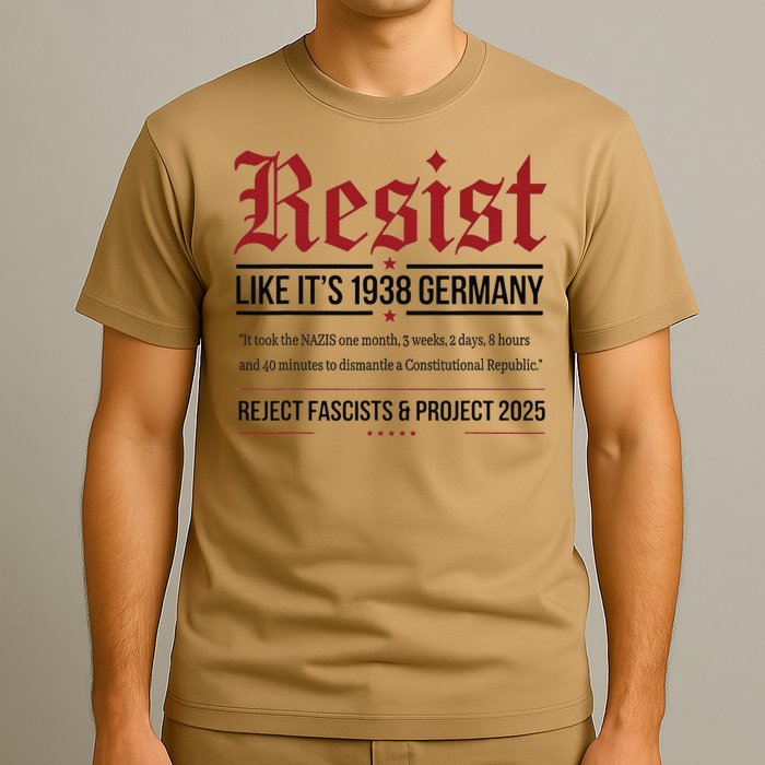 Resist like its 1938 Germany Reject Fascism Project 2025 T-Shirt