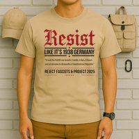 Resist like its 1938 Germany Reject Fascism Project 2025 T-Shirt