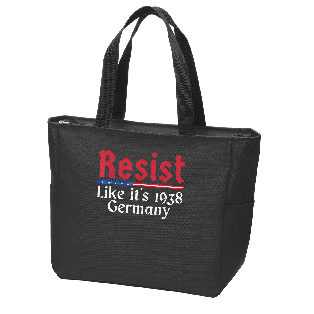 Resist Like Its 1938 Germany Zip Tote Bag