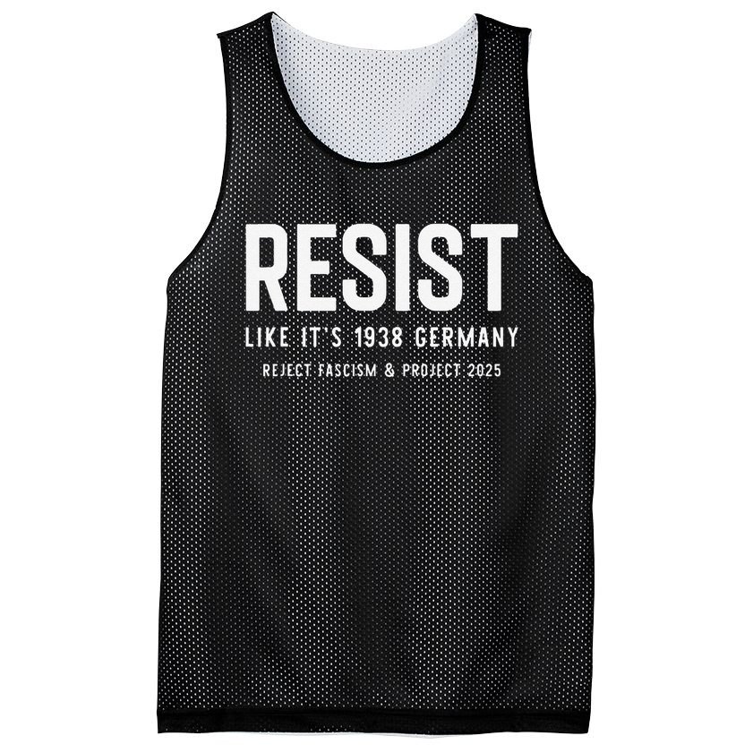 Resist Like Its 1938 Germany Reject Fascism And Project Mesh Reversible Basketball Jersey Tank