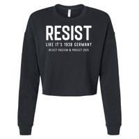 Resist Like Its 1938 Germany Reject Fascism And Project Cropped Pullover Crew