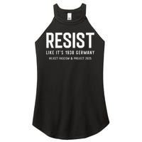 Resist Like Its 1938 Germany Reject Fascism And Project Women's Perfect Tri Rocker Tank