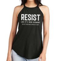 Resist Like Its 1938 Germany Reject Fascism And Project Women's Perfect Tri Rocker Tank