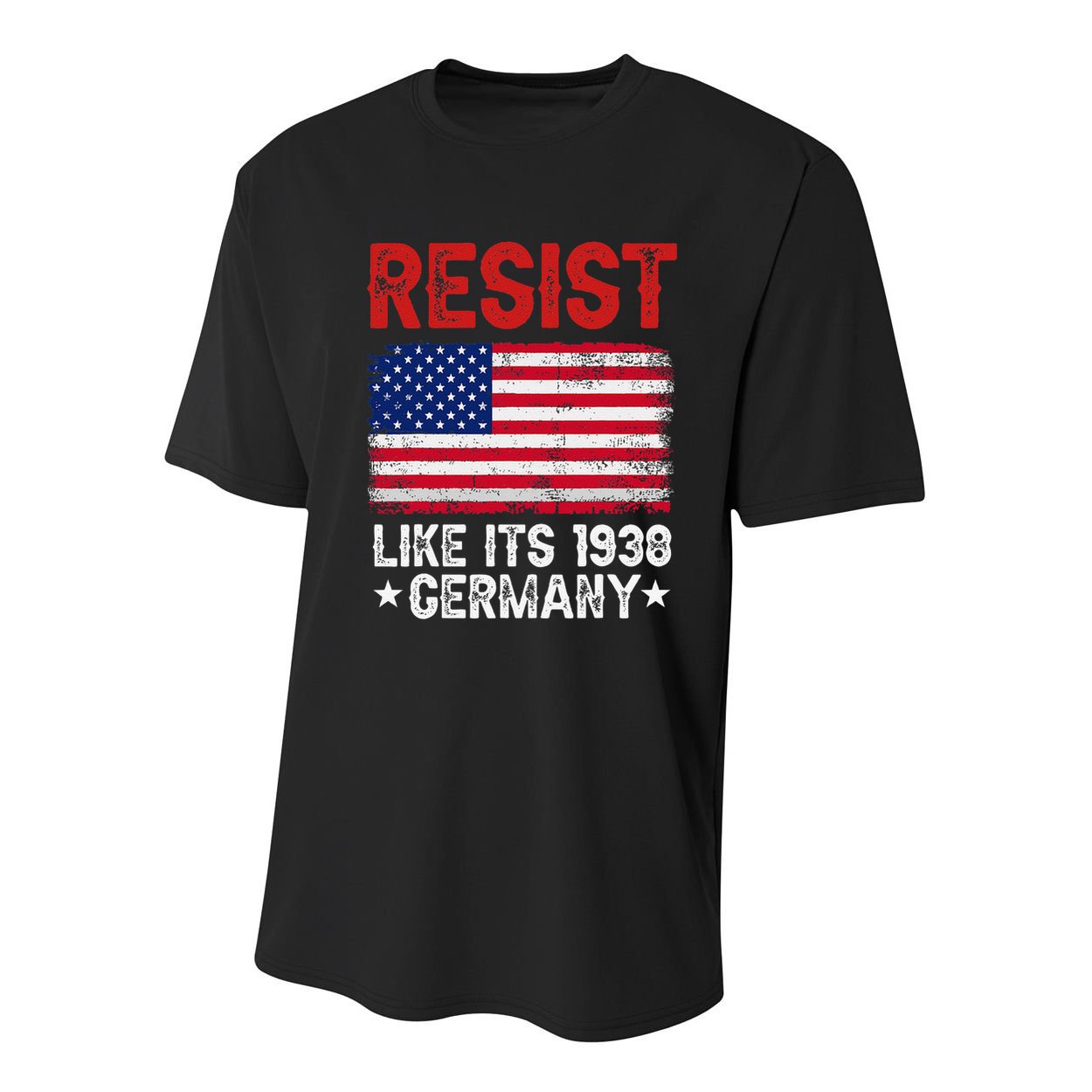 Resist Like Its 1938 Germany Historical Germany USA Flag Youth Performance Sprint T-Shirt