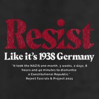 Resist Like Its 1938 Germany 7 Panel Mesh Trucker Snapback Hat