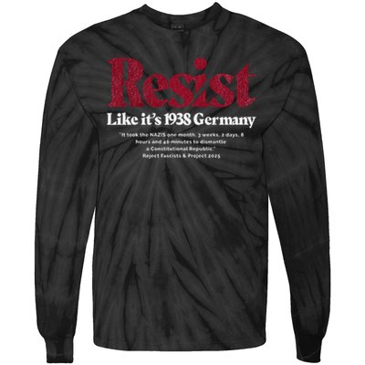 Resist Like Its 1938 Germany Tie-Dye Long Sleeve Shirt