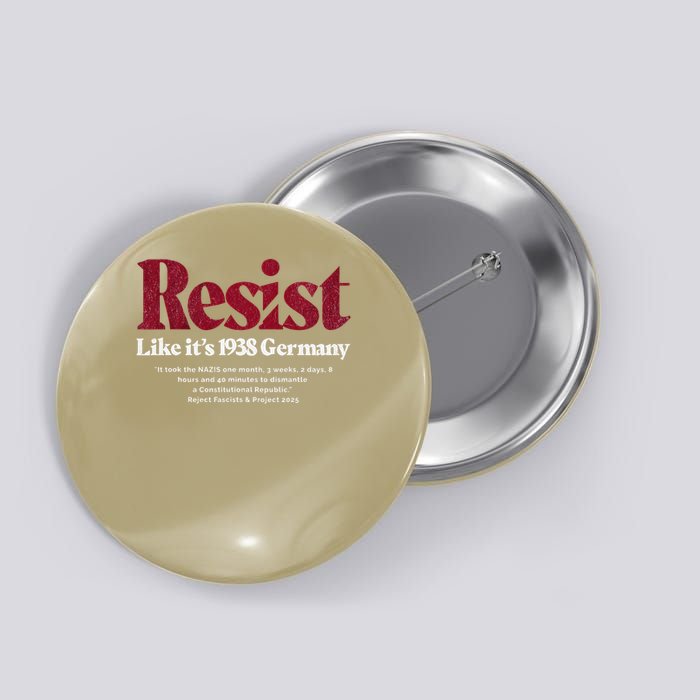 Resist Like Its 1938 Germany Button