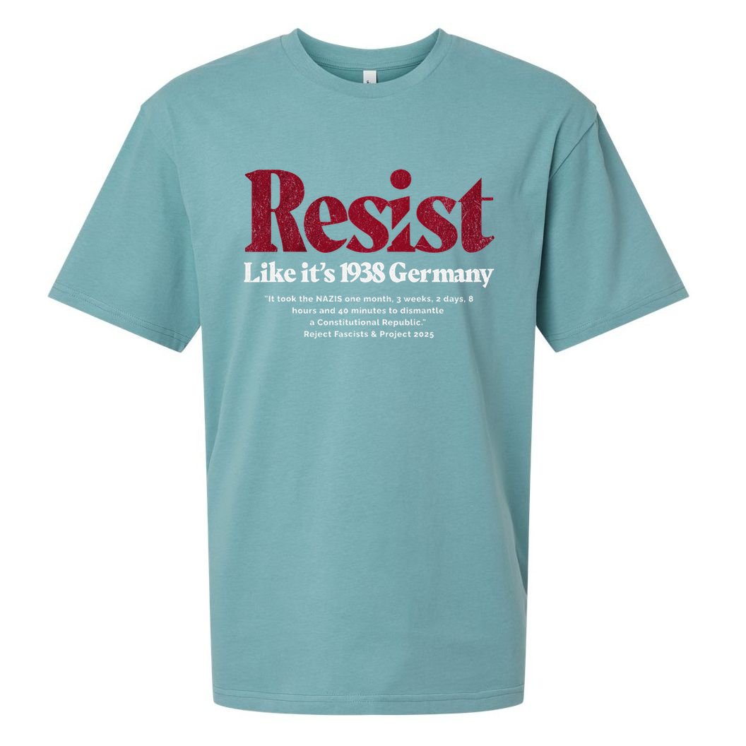 Resist Like Its 1938 Germany Sueded Cloud Jersey T-Shirt