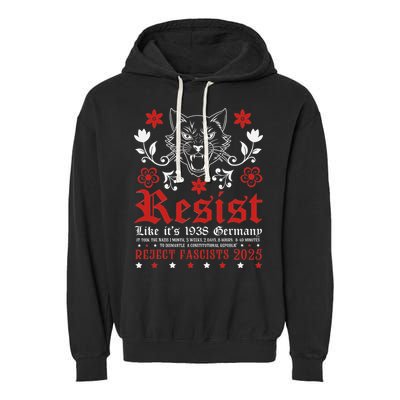 Resist Like It's 1938 Germany Garment-Dyed Fleece Hoodie
