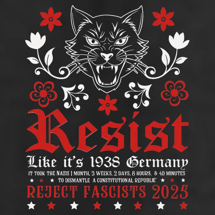 Resist Like It's 1938 Germany 7 Panel Mesh Trucker Snapback Hat