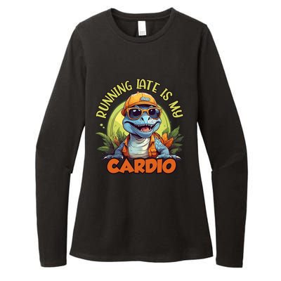 Running Late Is My Cardio Womens CVC Long Sleeve Shirt