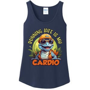 Running Late Is My Cardio Ladies Essential Tank