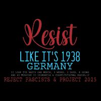 Resist Like Its 1938 Germany Poster