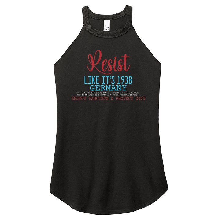 Resist Like Its 1938 Germany Women's Perfect Tri Rocker Tank