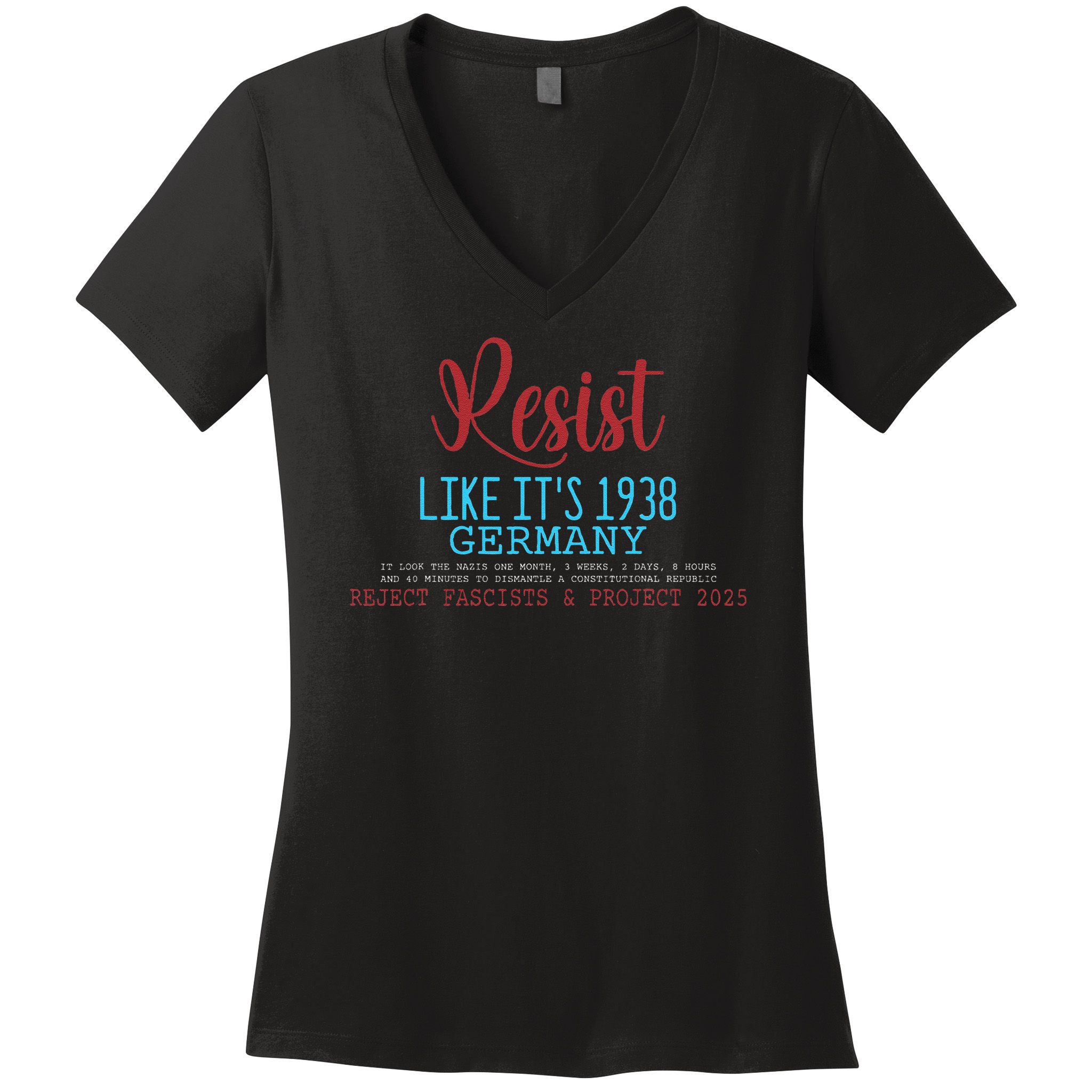 Resist Like Its 1938 Germany Women's V-Neck T-Shirt