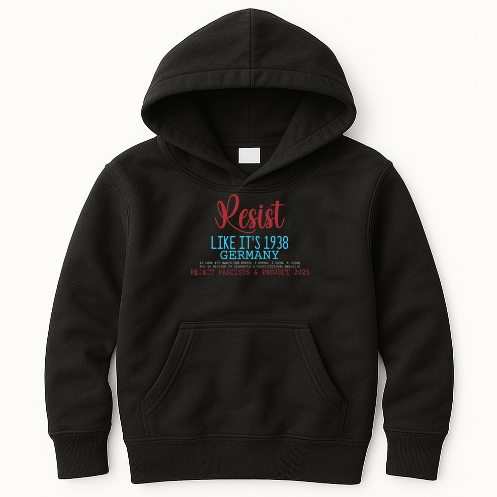 Resist Like Its 1938 Germany Kids Hoodie