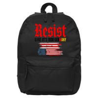 Resist Like It's 1938 Germany  16 in Basic Backpack