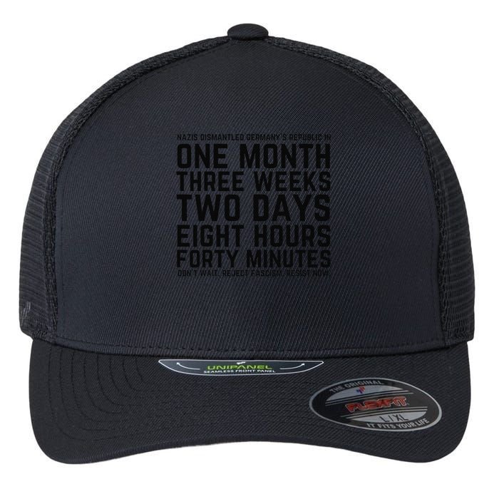 Resist Like Its 1938 Germany Reject Fascism Resist Now Flexfit Unipanel Trucker Cap