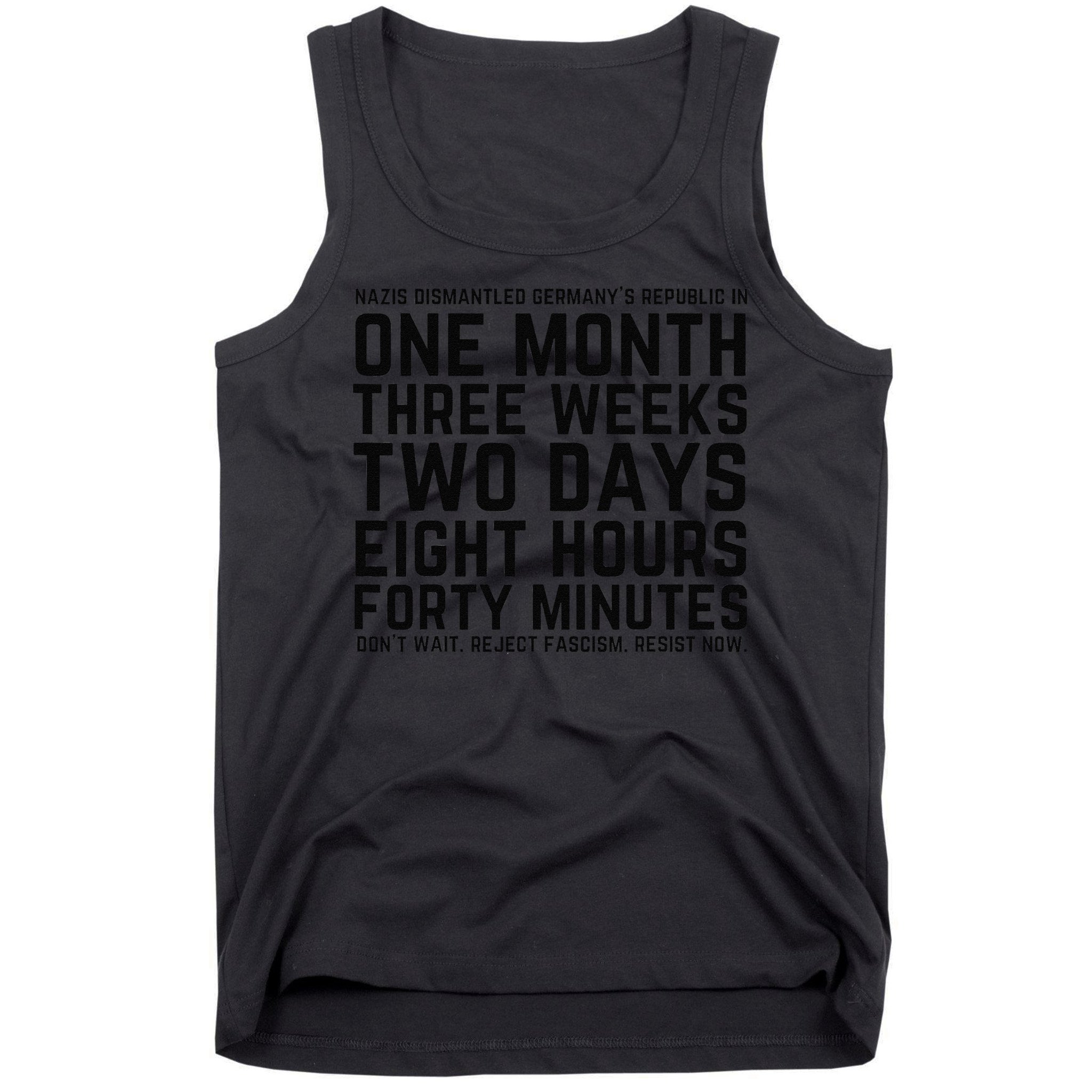 Resist Like Its 1938 Germany Reject Fascism Resist Now Tank Top