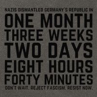 Resist Like Its 1938 Germany Reject Fascism Resist Now Cotton Canvas Backpack