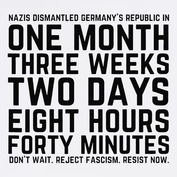 Resist Like Its 1938 Germany Reject Fascism Resist Now Garment-Dyed Sweatshirt