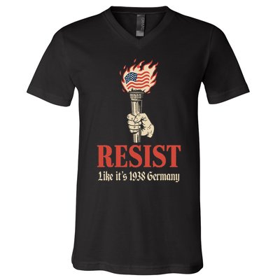 Resist Like Its 1938 Germany V-Neck T-Shirt