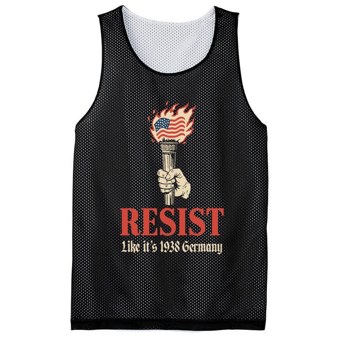 Resist Like Its 1938 Germany Mesh Reversible Basketball Jersey Tank