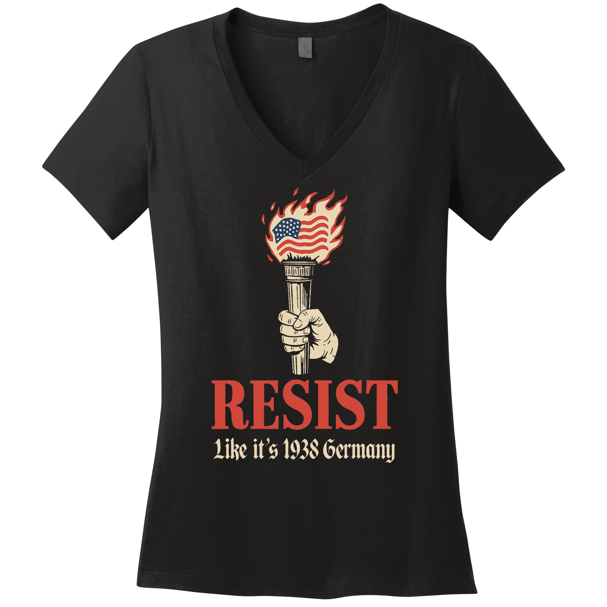 Resist Like Its 1938 Germany Women's V-Neck T-Shirt