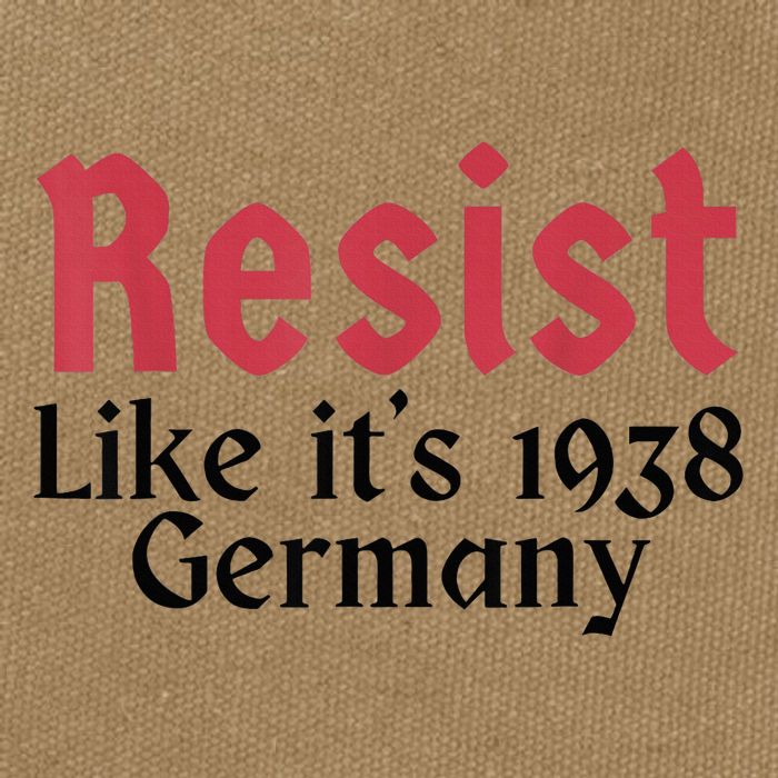 Resist Like It's 1938 Germany Cotton Canvas Backpack