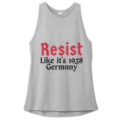 Resist Like It's 1938 Germany Ladies PosiCharge Tri-Blend Wicking Tank