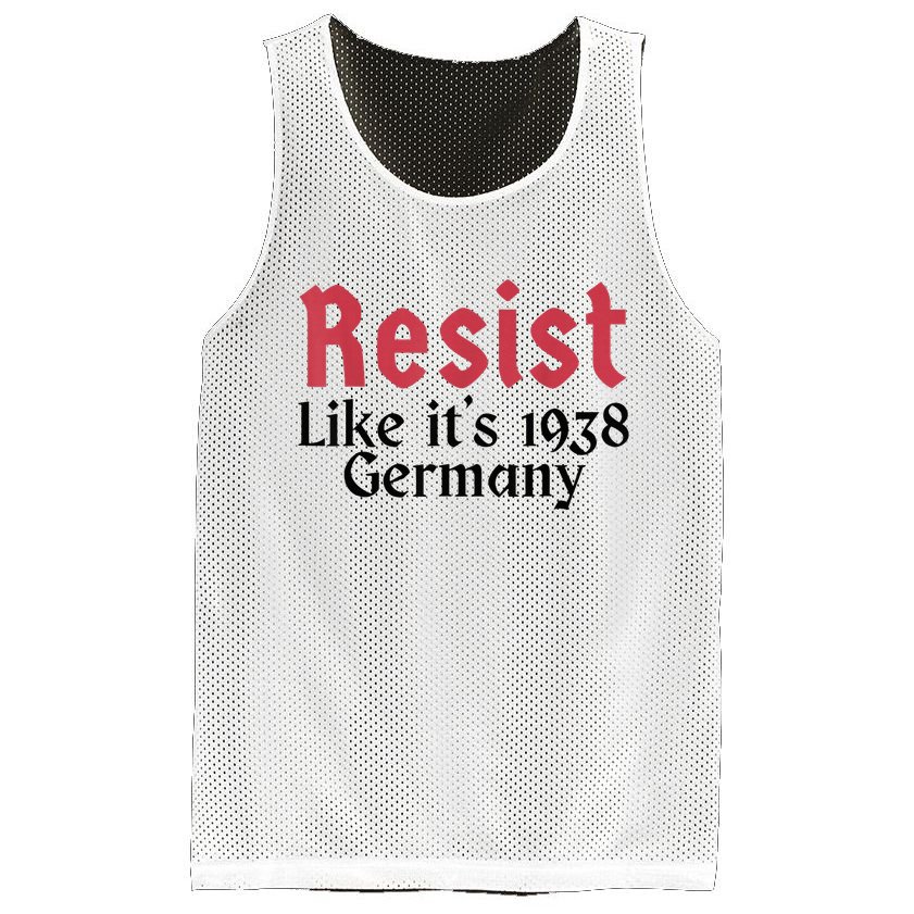 Resist Like It's 1938 Germany Mesh Reversible Basketball Jersey Tank