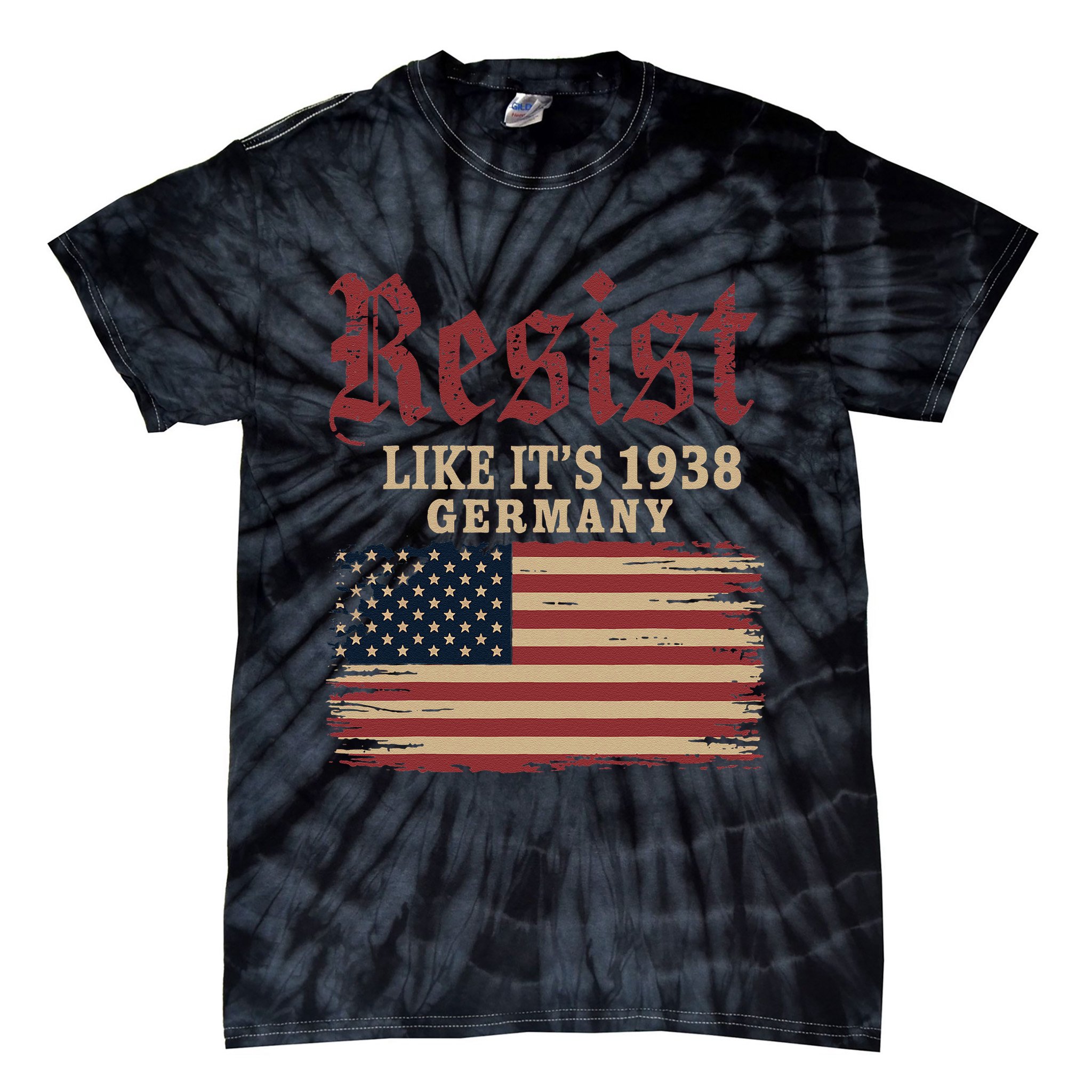 Resist Like Its 1938 Germany Tie-Dye T-Shirt