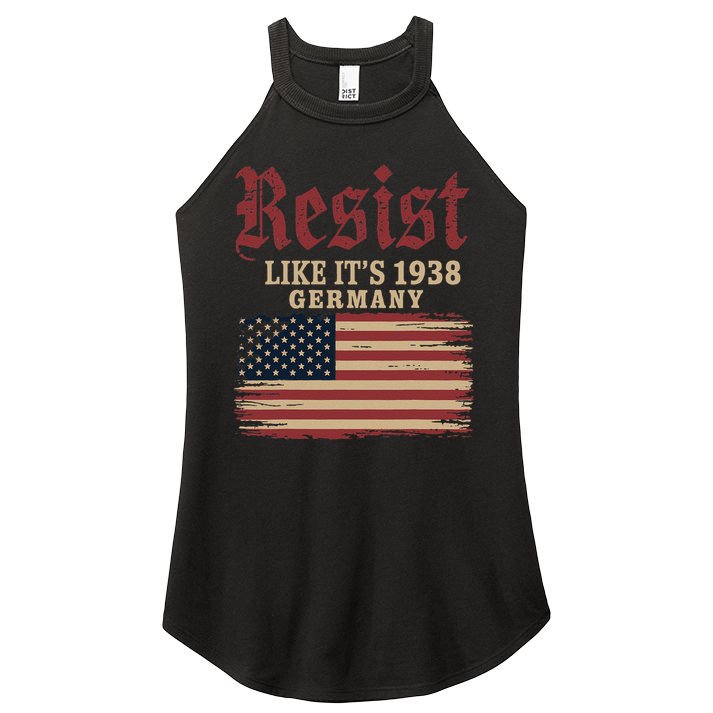 Resist Like Its 1938 Germany Women's Perfect Tri Rocker Tank