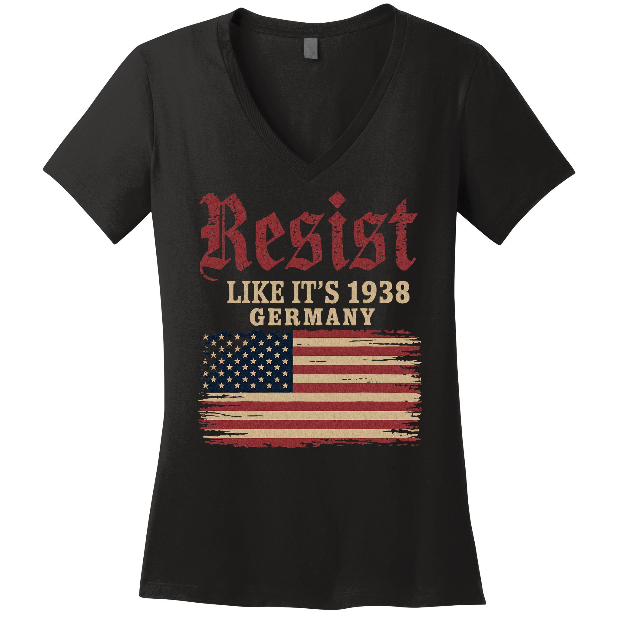 Resist Like Its 1938 Germany Women's V-Neck T-Shirt