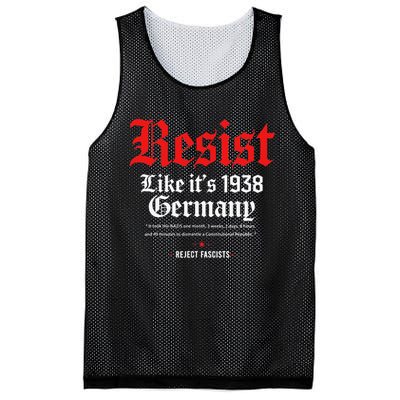 Resist Like Its 1938 GermanyStrong WomenWomen Empowerment Mesh Reversible Basketball Jersey Tank