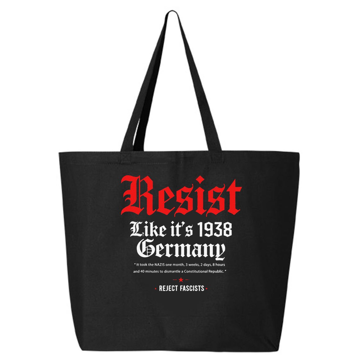 Resist Like Its 1938 GermanyStrong WomenWomen Empowerment 25L Jumbo Tote