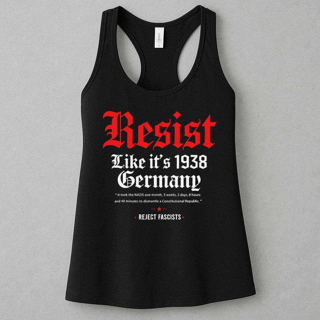 Resist Like Its 1938 GermanyStrong WomenWomen Empowerment Womens Tank Top