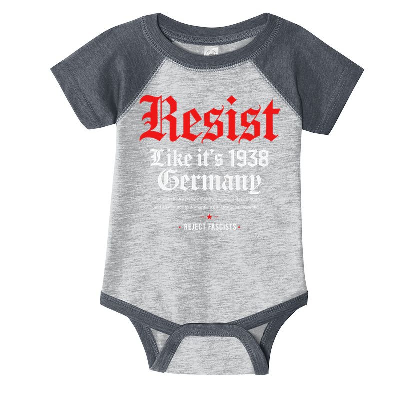 Resist Like Its 1938 GermanyStrong WomenWomen Empowerment Infant Baby Jersey Bodysuit