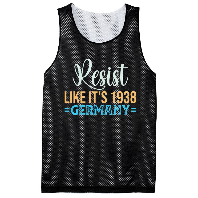 Resist Like Its 1938 Germany Mesh Reversible Basketball Jersey Tank