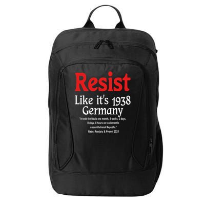 Resist Like Its 1938 Germany City Backpack